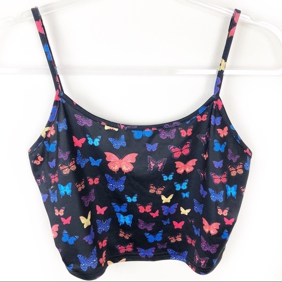 SHEIN Cropped Butterfly Tank Y2K style size: M - Picture 1 of 7